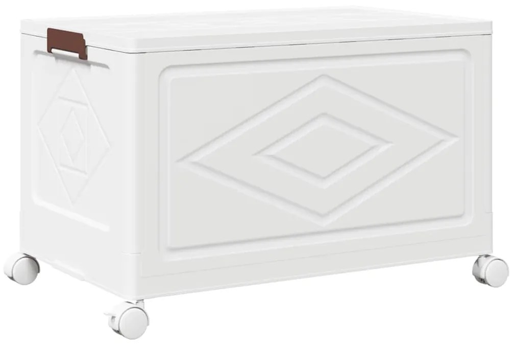 Caixa de arrumação empilhável com rodas 75 L 64x40x41 cm