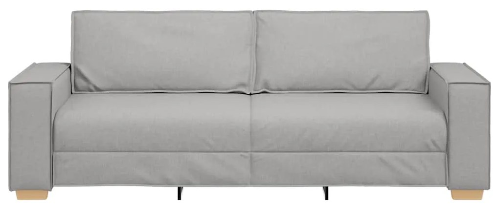 Sofá de 3 lugares cinza nuvem 180 cm tecido