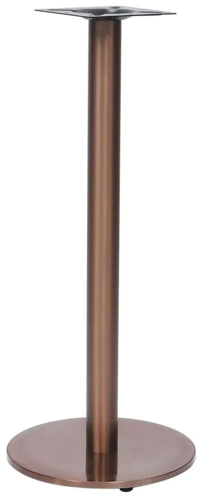 vidaXL Perna para mesa de bistrô Ø45x107 cm aço inoxidável dourado