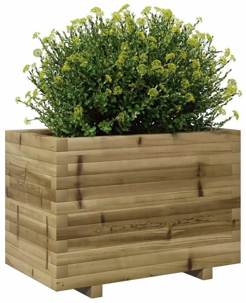 Vaso/floreira de jardim 70x40x49,5 cm madeira pinho impregnada