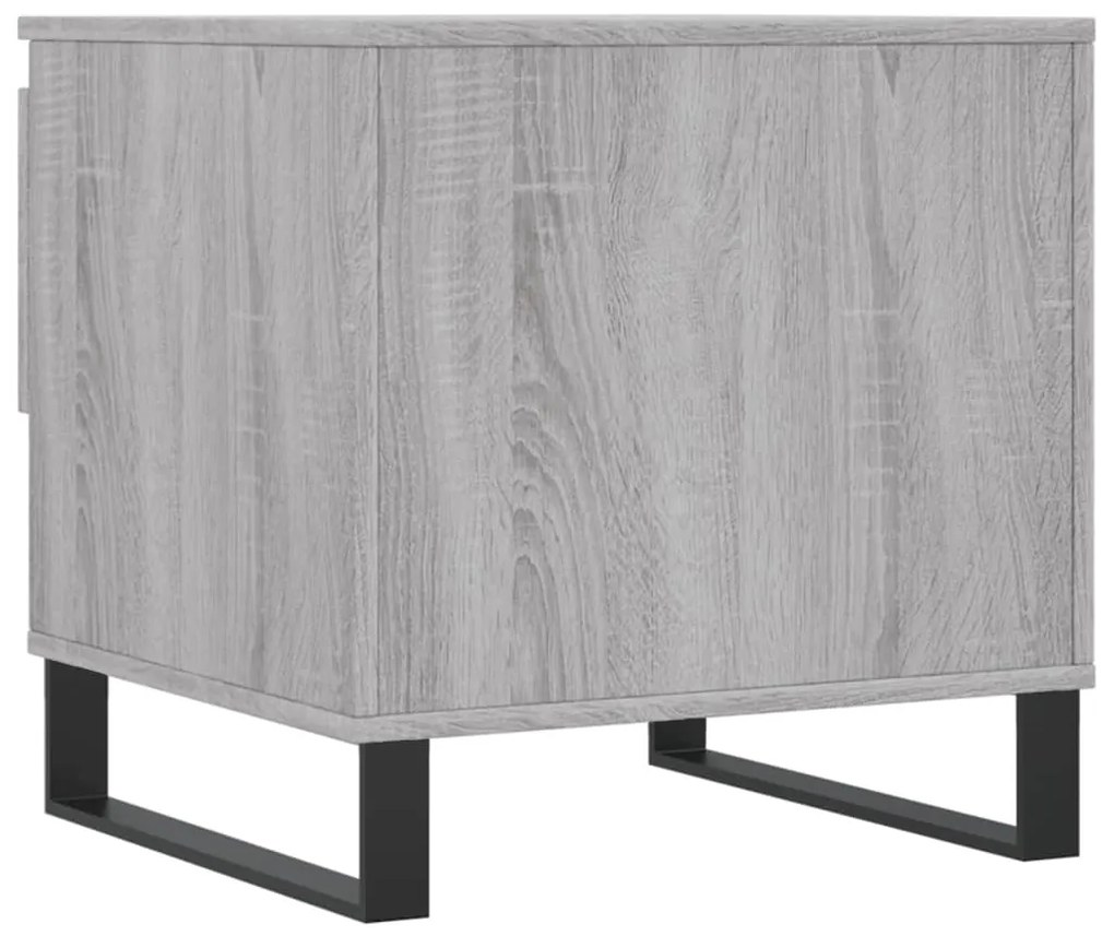 Mesas de centro 2 pcs 50x46x50cm deriv. madeira cinzento sonoma