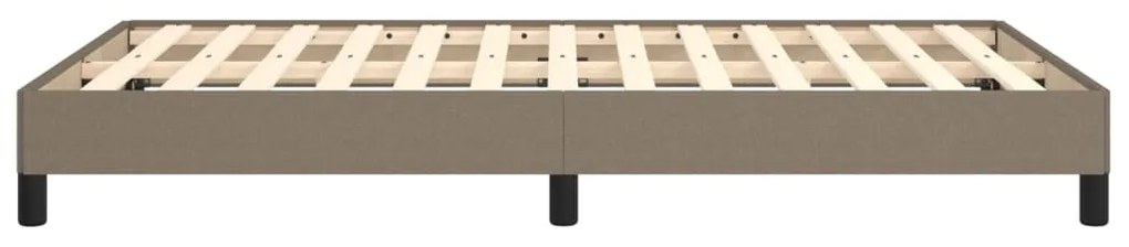 Estrutura de cama sem colchão 120x190cm tecido cinzento