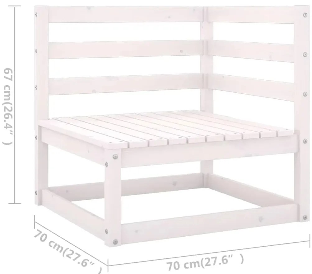 9 pcs conjunto lounge de jardim c/ almofadões pinho maciço