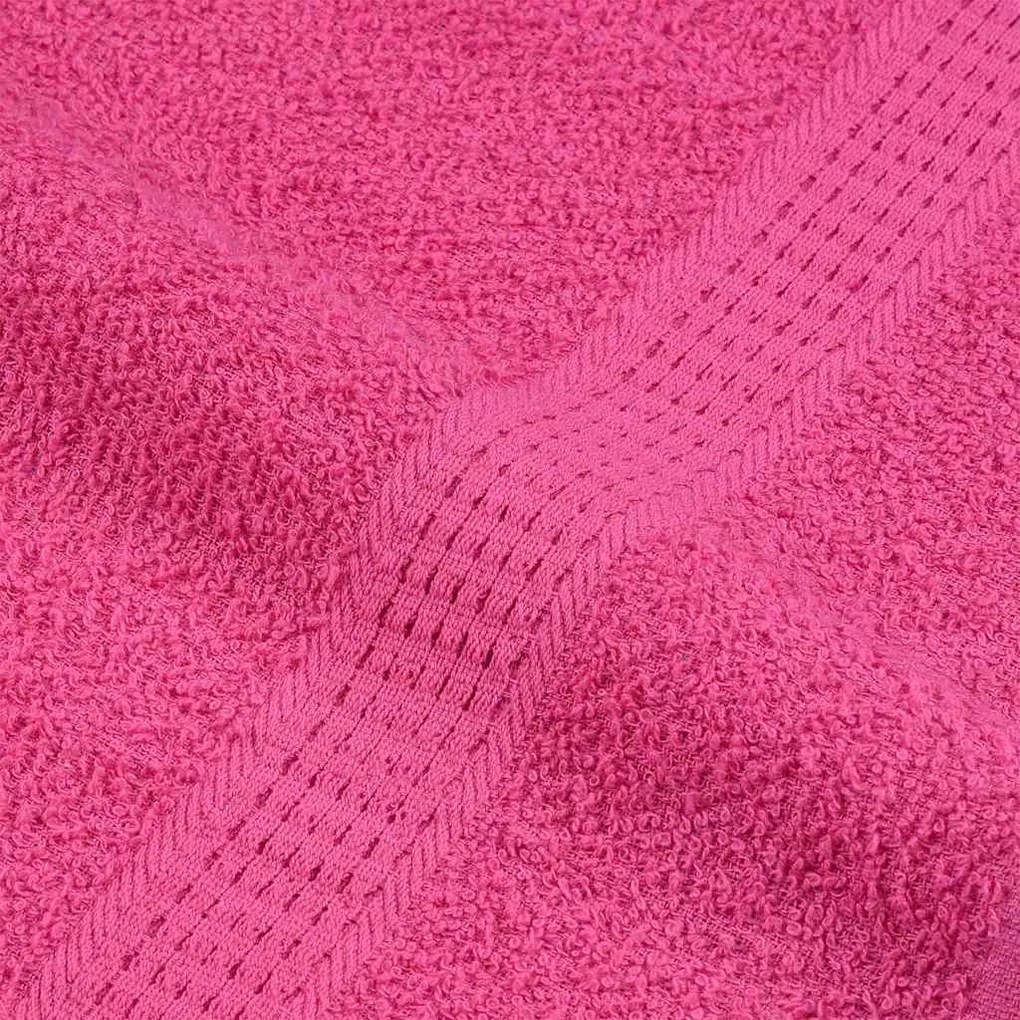 Toalhas de mãos 10 pcs 50x100 cm 360 gsm 100% algodão rosa