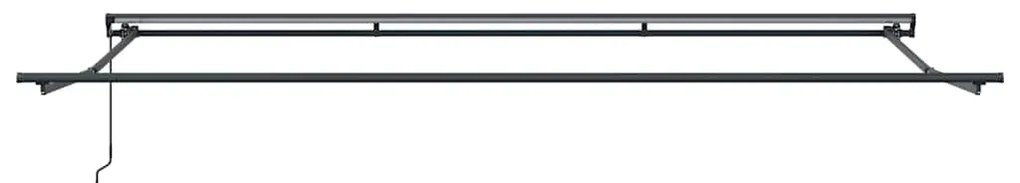 Toldo Retrátil Manual Azul Marinho 500x300 cm
