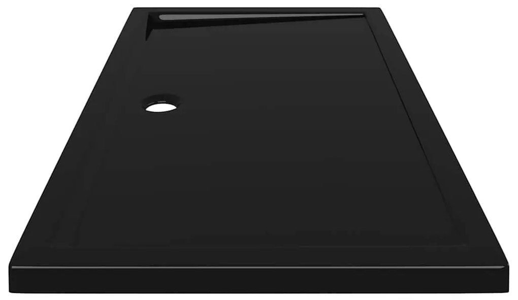 Base de chuveiro retangular 70x120 cm ABS preto
