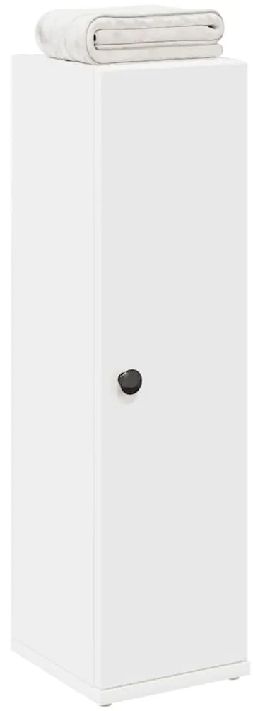 vidaXL Móvel p/ casa de banho c/ suporte de rolos 20,5x22x72 cm branco