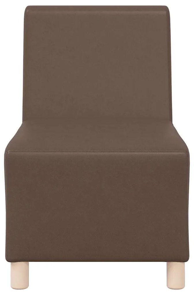 Cadeiras de Sofá 2 pcs Castanho 55 x 74 x 82 cm Couro sintético