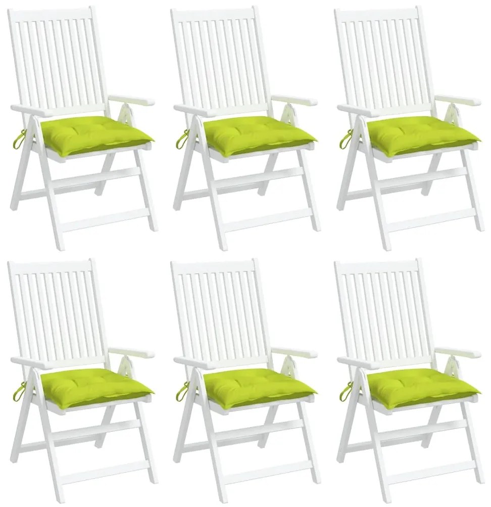 vidaXL Almofadões móveis de paletes 6pcs tecido oxford verde brilhante