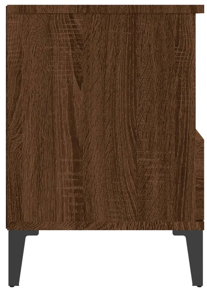 Mesas de cabeceira 2 pcs 40x35x50 cm cor carvalho castanho