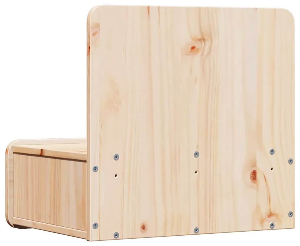 Mesa de Cabeceira Montada na Parede Castanho 44 x 32.5 x 40 cm