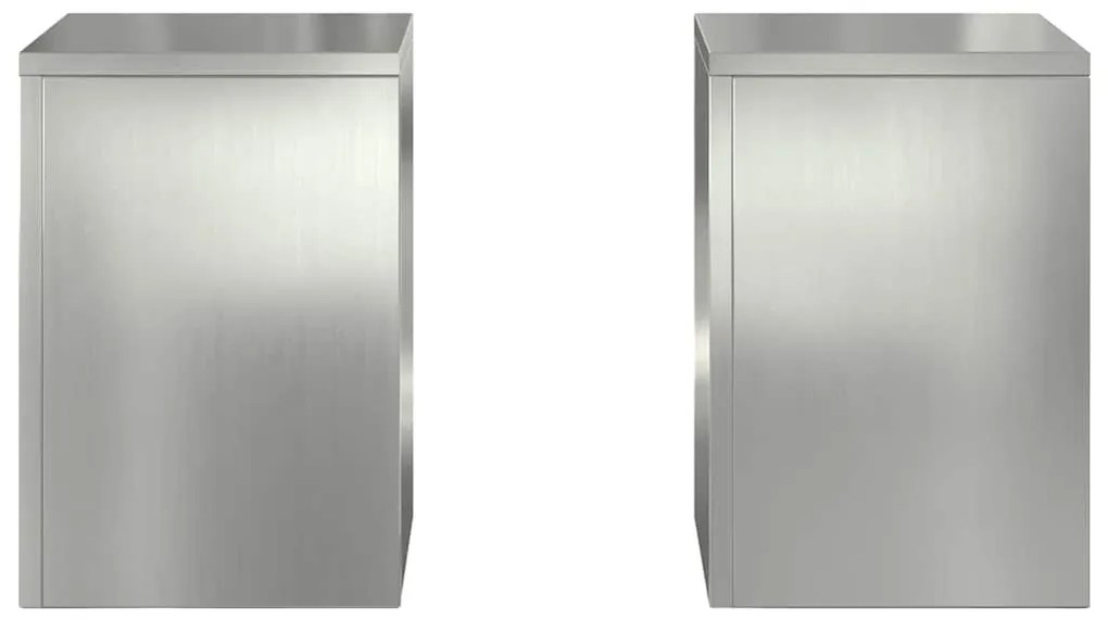 Suportes para Plantas Externos Pilar 2 pcs 24x24x35 cm Aço Galvanizado