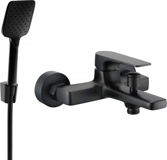 Mexen Lynx R62 bateria de banho com conjunto de duche, preta - 74593R62-70