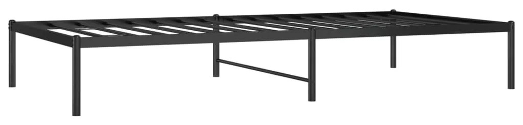 Estrutura de cama 100x200 cm metal preto