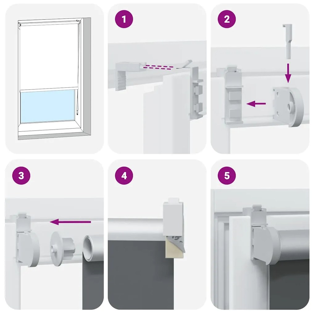 Persiana de enrolar 135x210 cm largura tecido 131,6cm poliéster