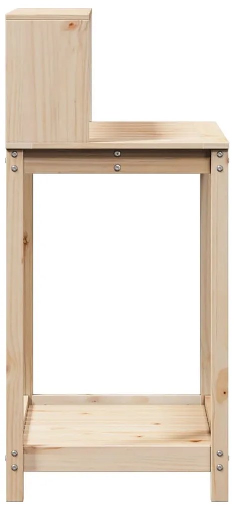 Mesa de jardinagem c/ prateleiras 82,5x50x109,5 cm pinho maciço