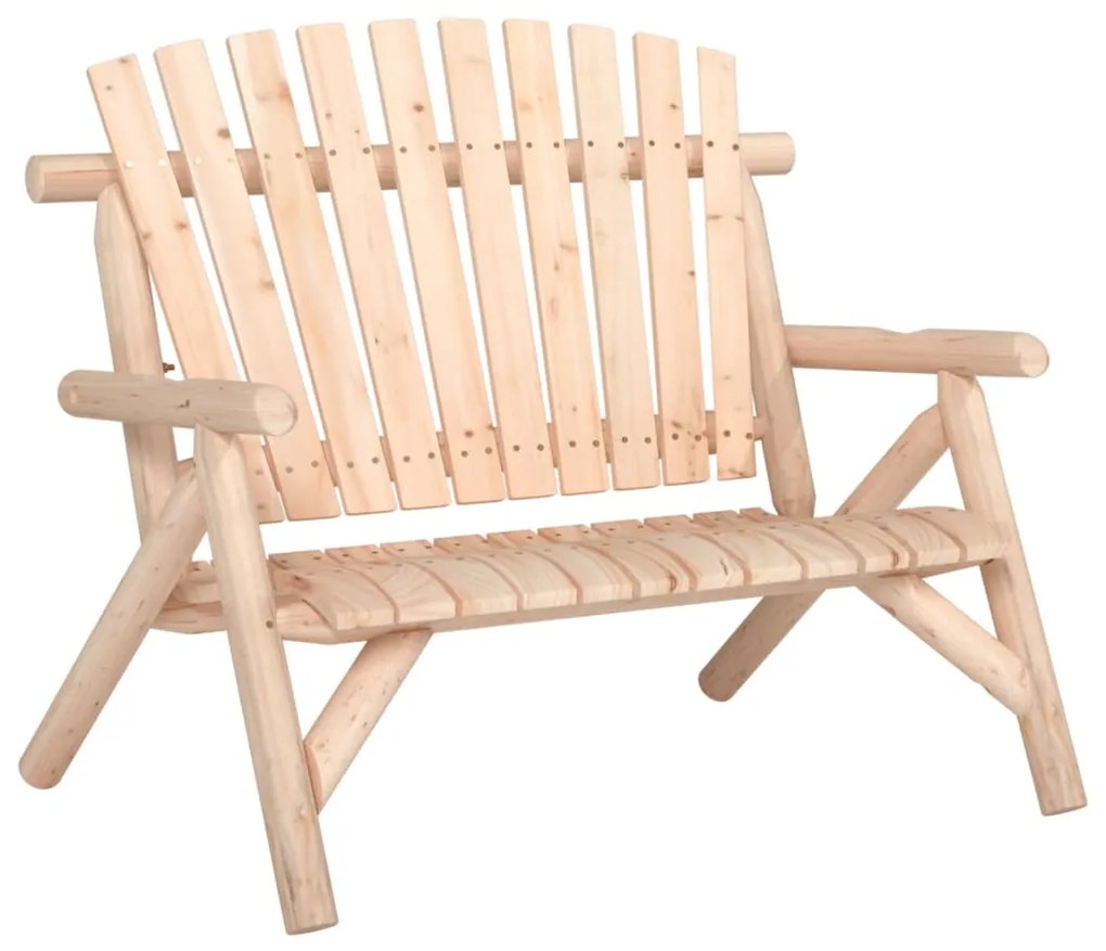 3 pcs conjunto lounge de jardim madeira de abeto maciça