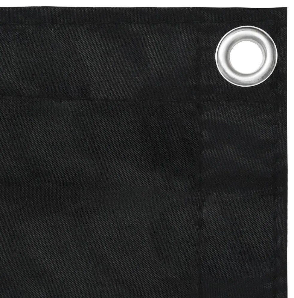 Tela de varanda 120x500 cm tecido Oxford preto