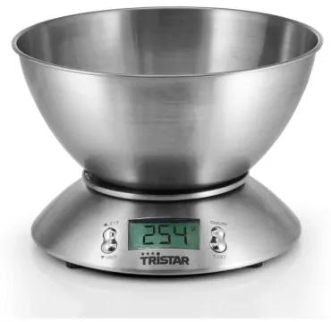 Tristar KW-2436 Balança de Cozinha Balança de Cozinha Eletrónica Inox Redondo