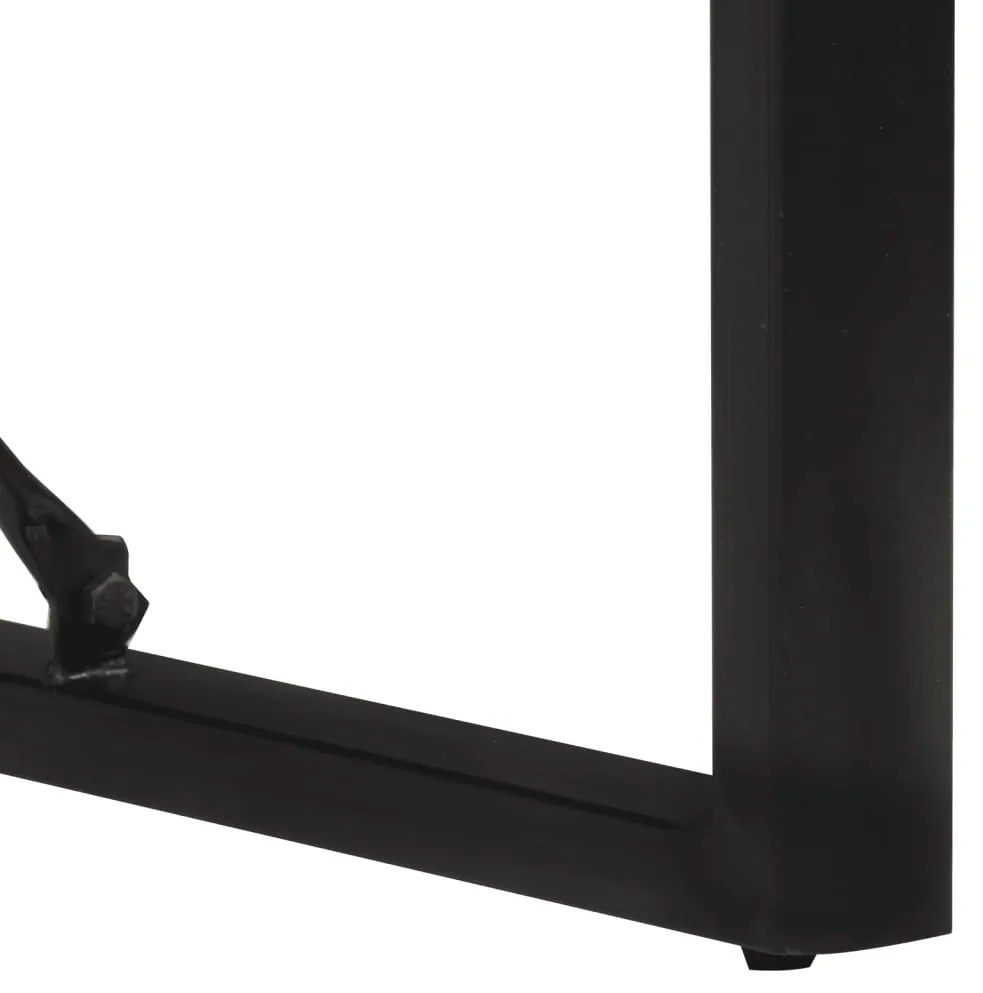Mesa de jantar 120x55x76 cm madeira recuperada maciça