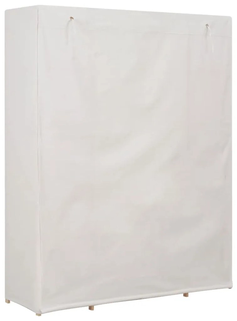 Roupeiro 135x40x170 cm tecido branco