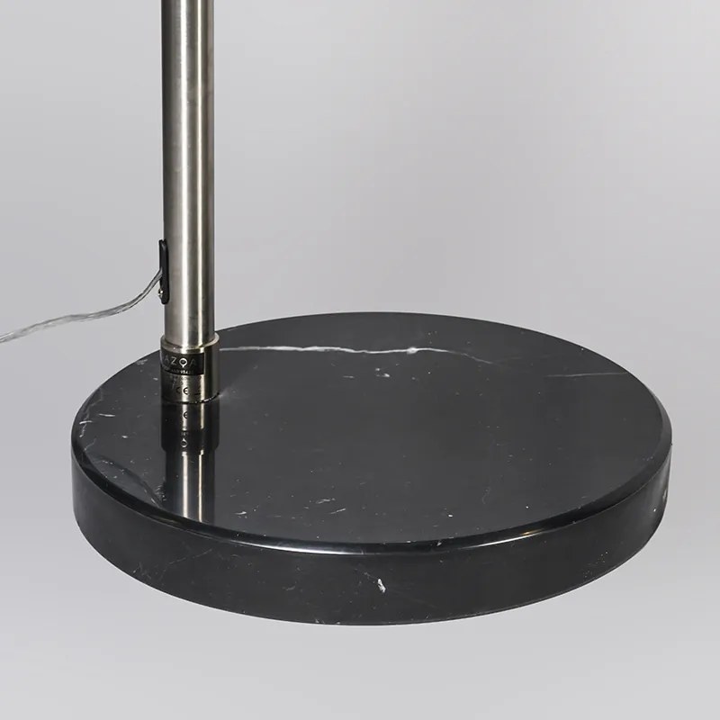Candeeiro de Arco em Aço com Abajur em Metal 33 cm Ajustável - XXL Moderno