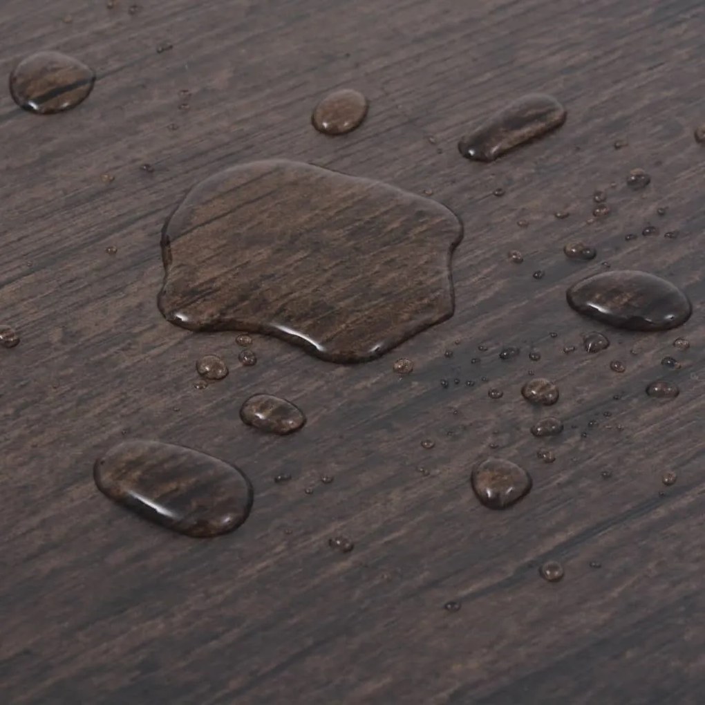 Tábuas de soalho PVC auto-adesivo 5,02m² 2 mm castanho escuro