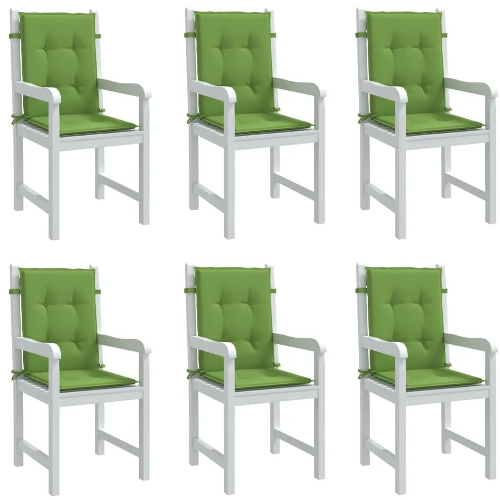 Almofadões lombares p/ cadeiras 6pcs 100x50x4cm mesclado tecido
