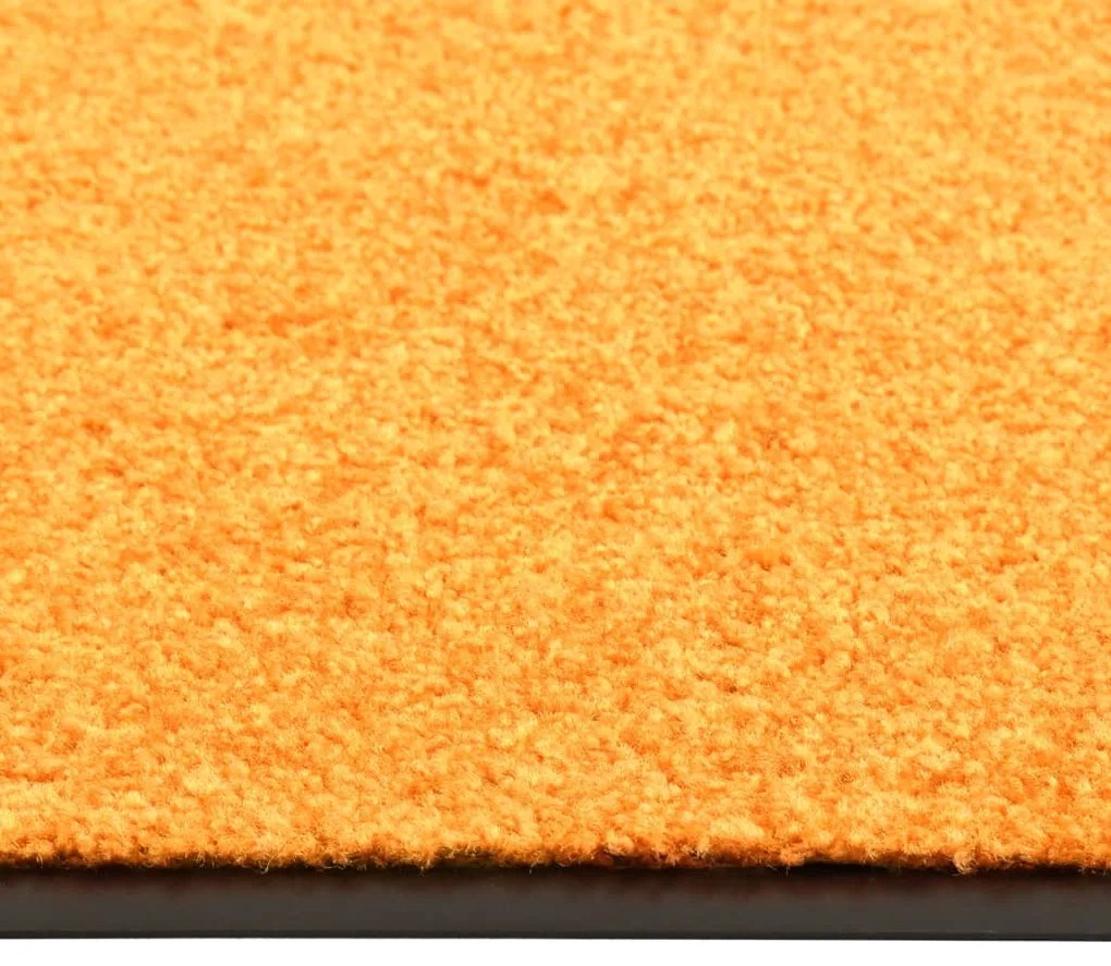Tapete de porta lavável 60x90 cm laranja