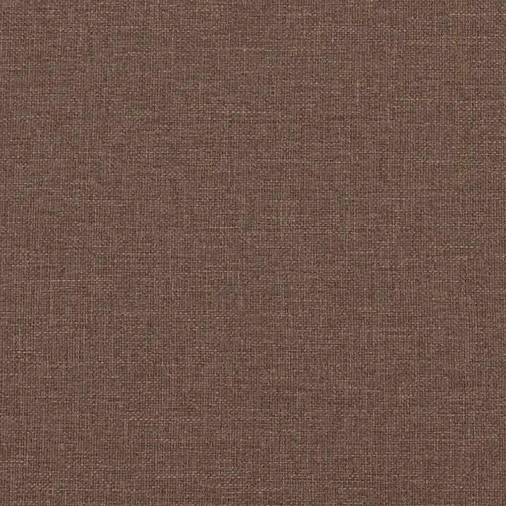 Sofá de 2 lugares tecido 120 cm castanho