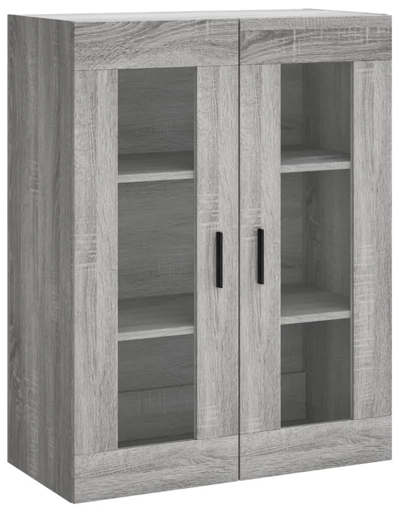 Armário alto 69,5x34x180 cm derivados de madeira sonoma cinza