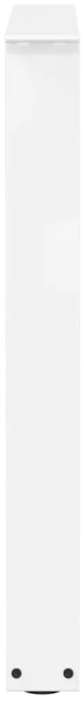 Pernas para mesa de jantar em V, 2 peças, branco, 60x(72-73,3) cm, aço