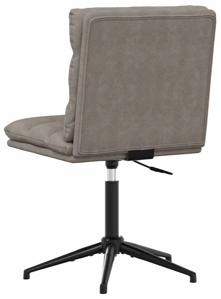 Cadeiras de jantar 2 pcs couro artificial cinzento