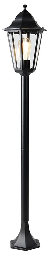 LED Lanterna de exterior inteligente de pé preta 120 cm incl. Wifi ST64 - New Orleans Clássico / Antigo