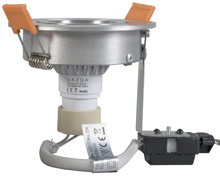 LED Foco embutido inteligente moderno em aço incl. lâmpada GU10 Wi-Fi - Rondoo Moderno