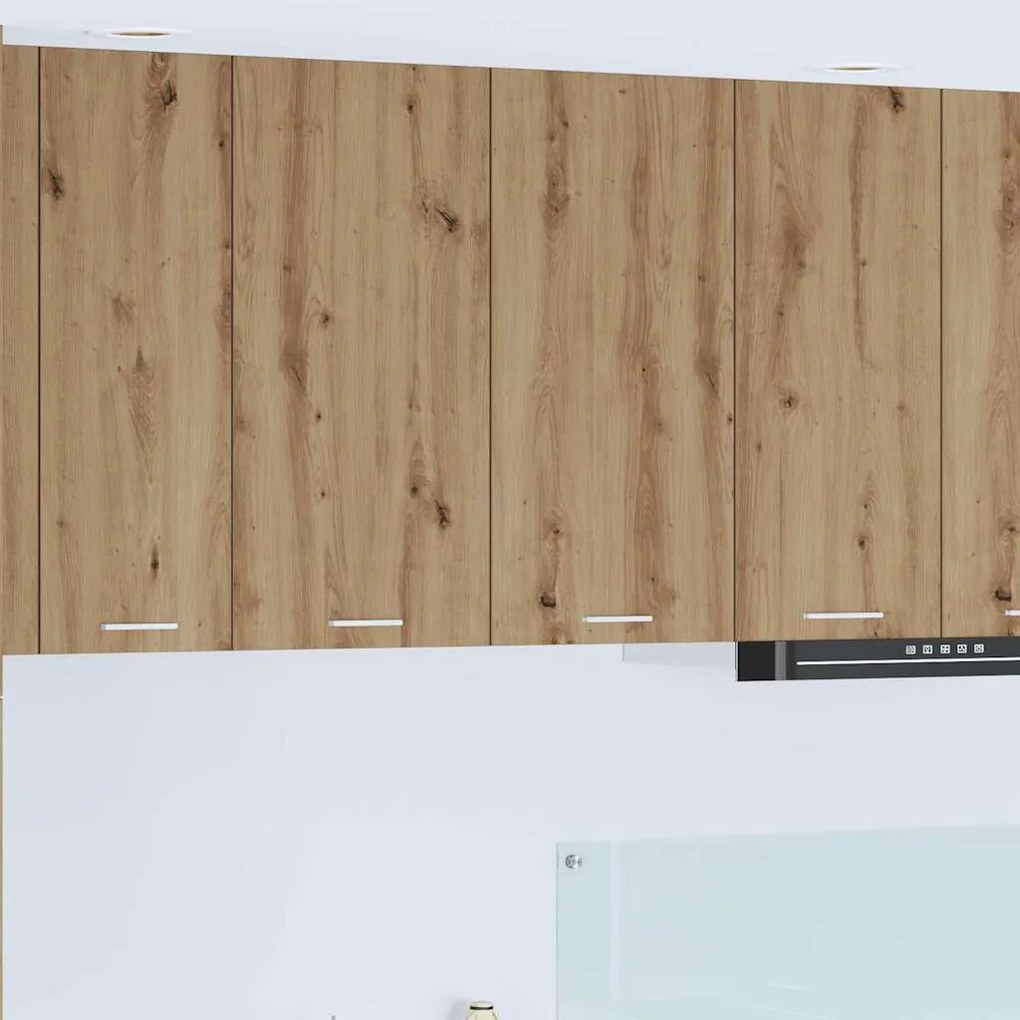 vidaXL Armário suspenso Riga Carvalho Artesanal 80 x 31 x 80 cm