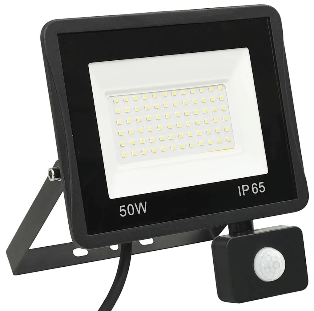 Projetor c/ iluminação LED e sensor 50 W branco frio