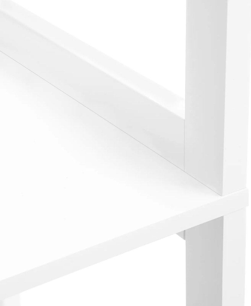 Armário com 3 compartimentos abertos 60 x 32,5 x 154 cm Branco