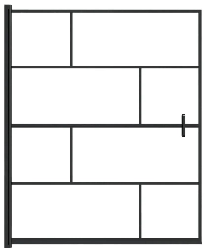 Divisória de chuveiro ESG 116x140 cm preto
