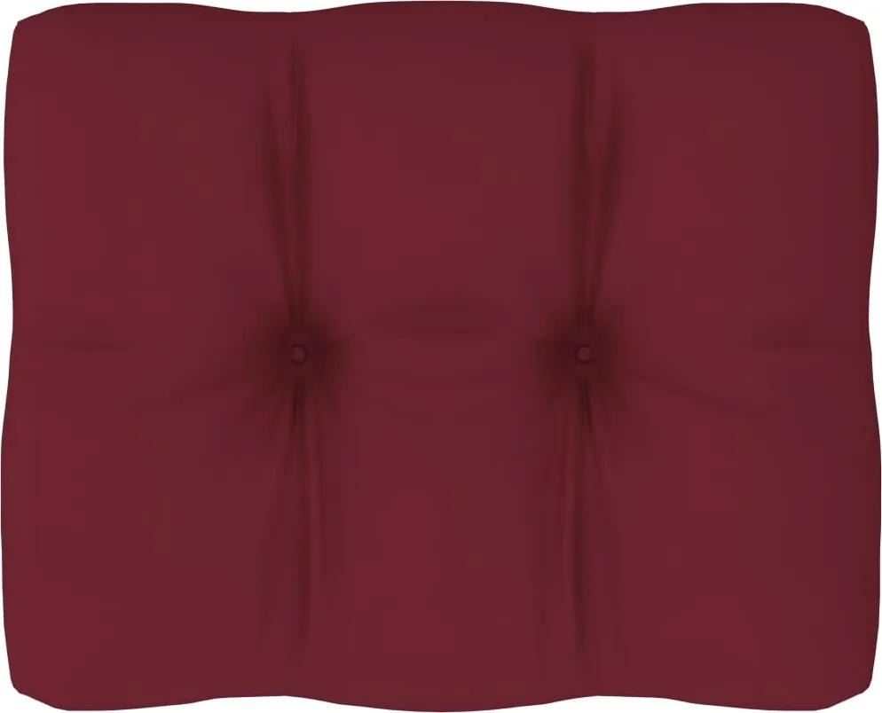 Almofadão para sofá de paletes 50x40x12 cm vermelho tinto