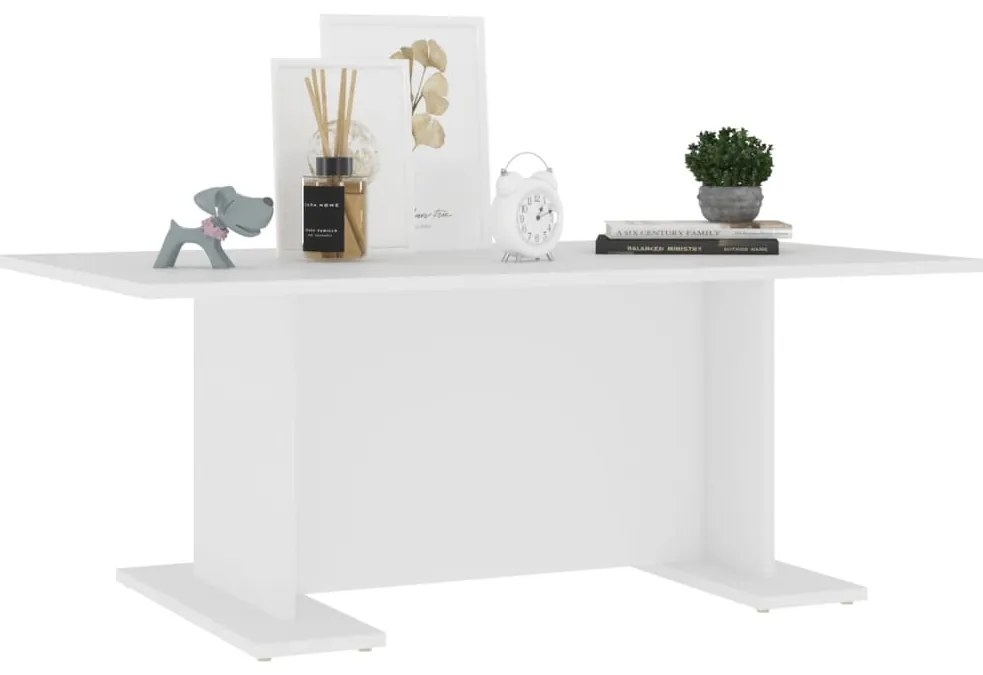 Mesa de centro 103,5x60x40 cm derivados de madeira branco