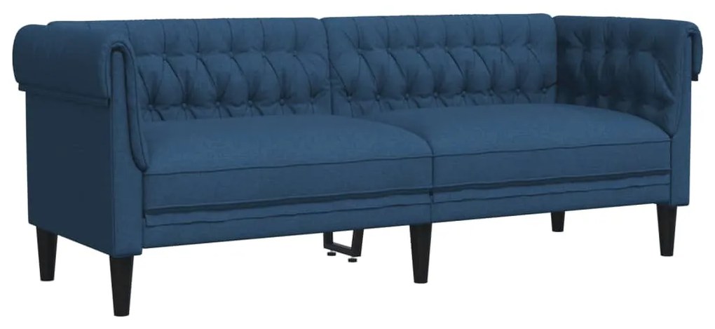 2 pcs conjunto de sofás tecido azul