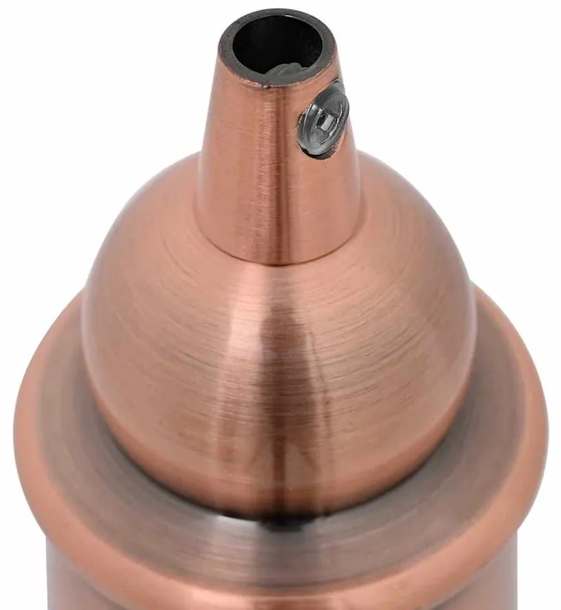 Casquilhos de lâmpadas 2 pcs Bronze vermelho E27