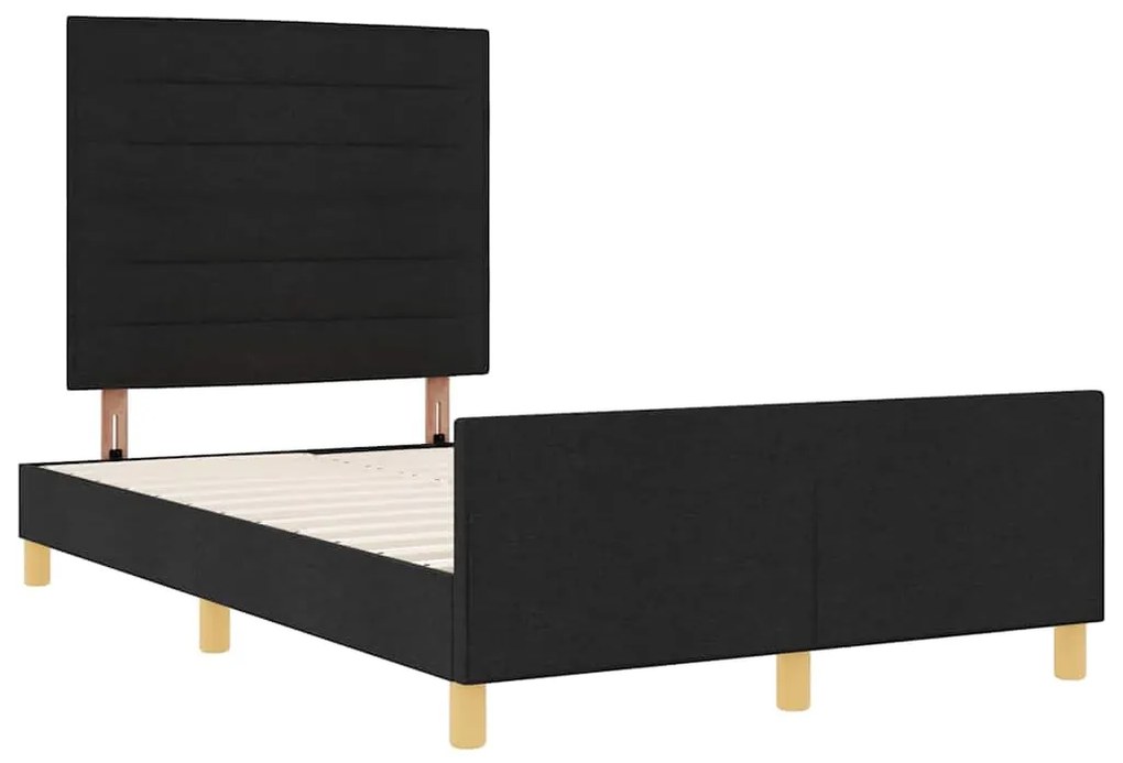 Cama vidaXL Preta 120x200 cm em Tecido