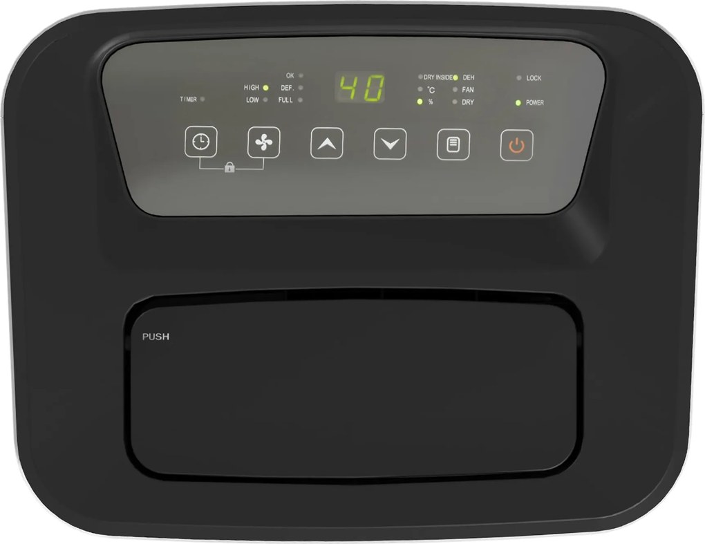 Desumidificador Elétrico - Branco - 33,5x26x53 cm - ABS - Depósito 6L,