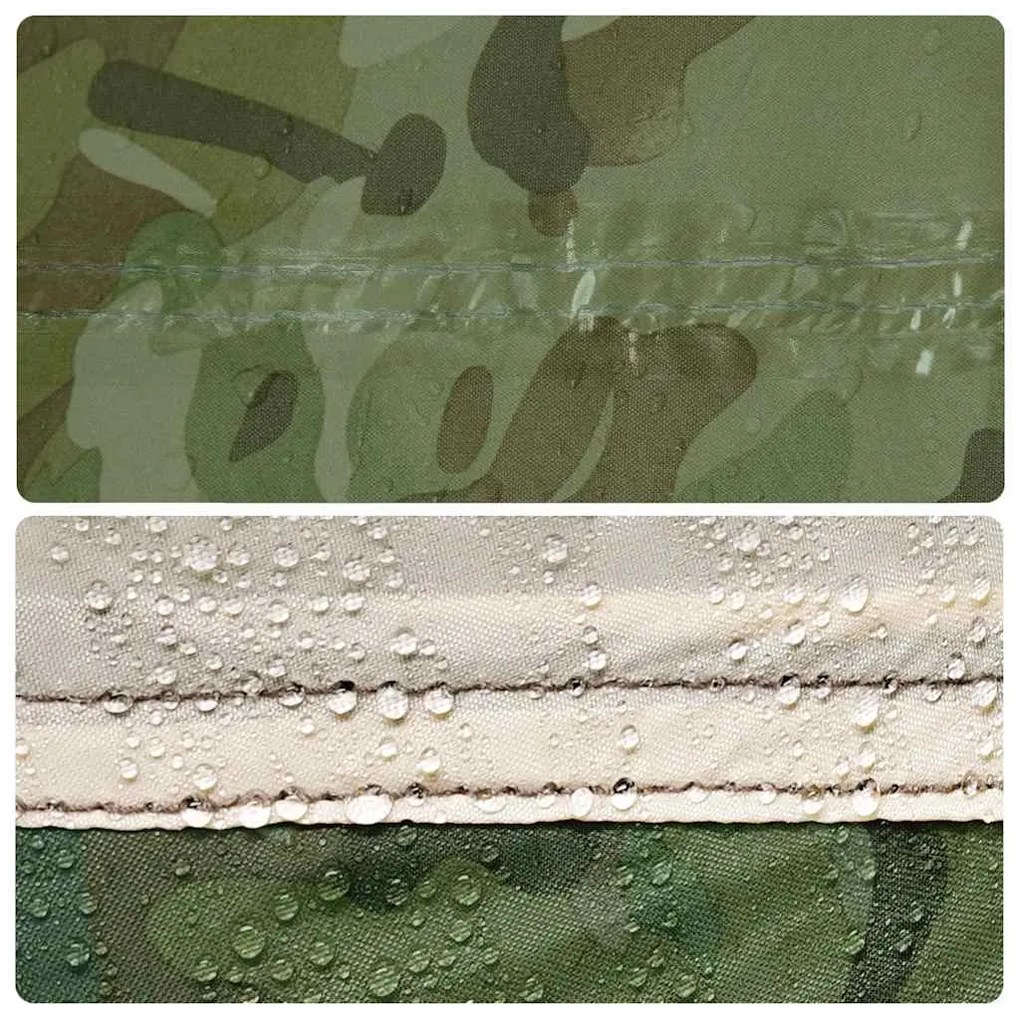 Lona de campismo 462x306x211 cm impermeável camuflagem