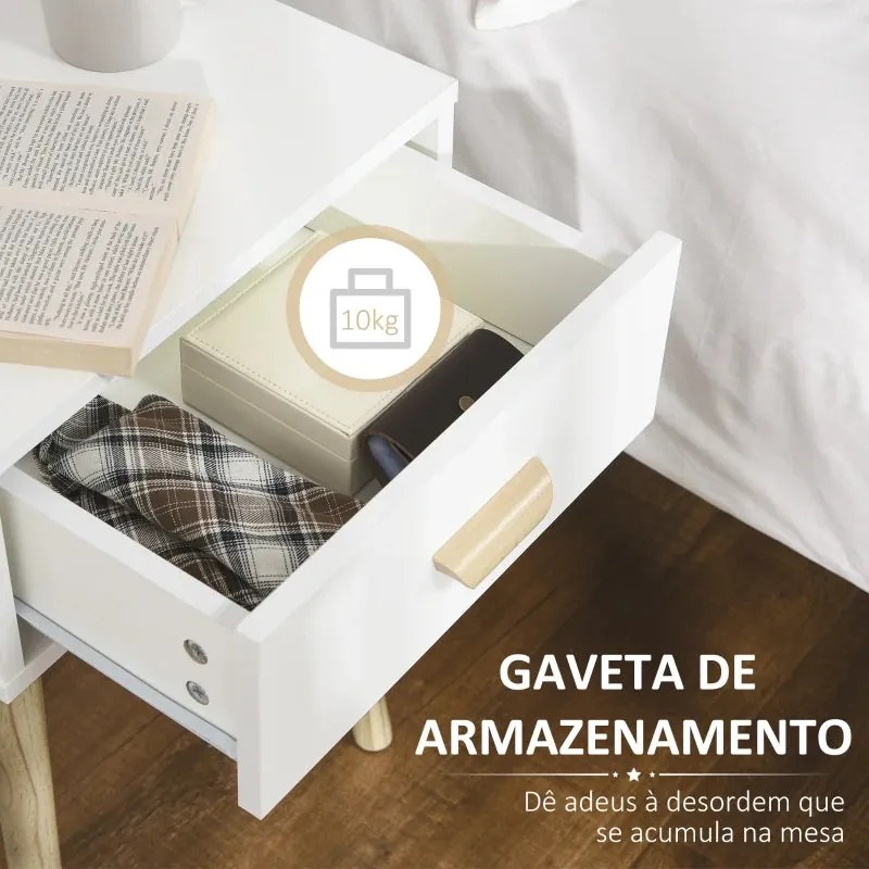 Conjunto de 2 Mesinhas de Cabeceira Sunny - Design Escandinavo