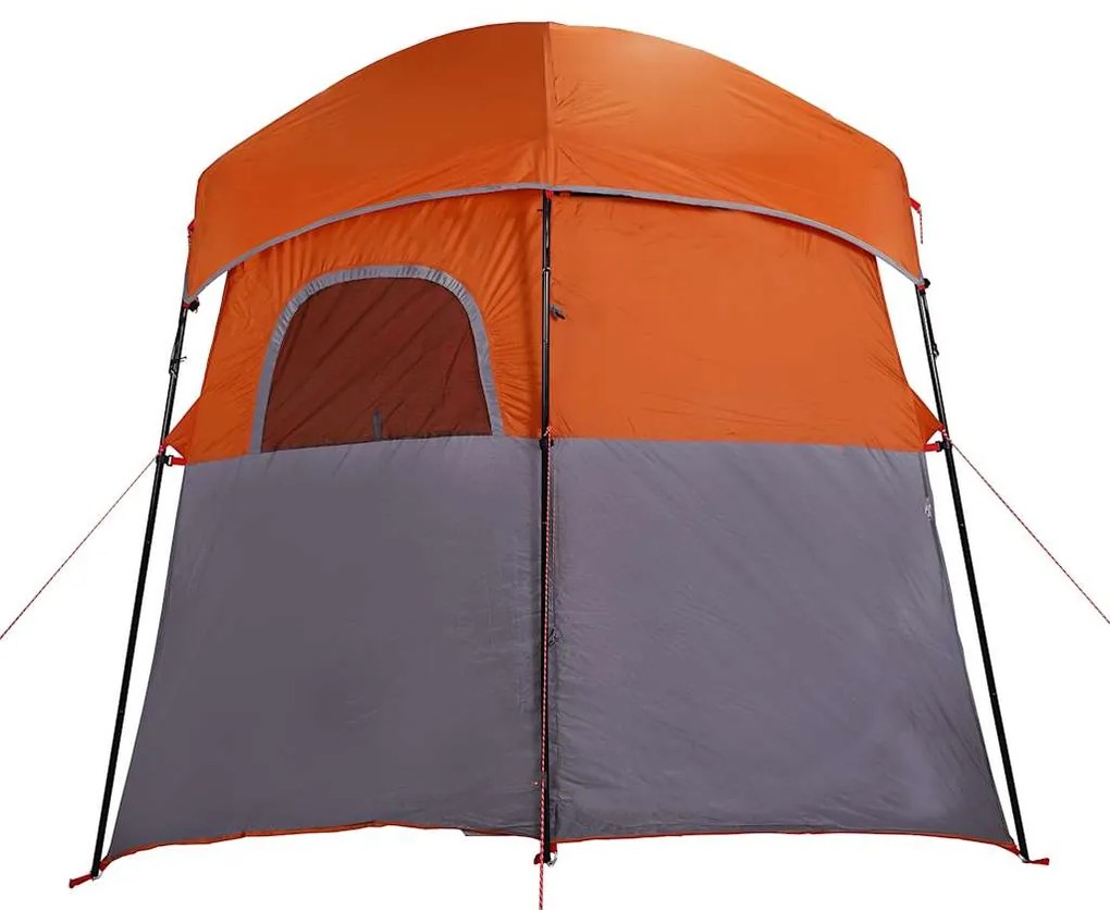 Tenda para duche para 2pessoas tecido impermeável cinza/laranja