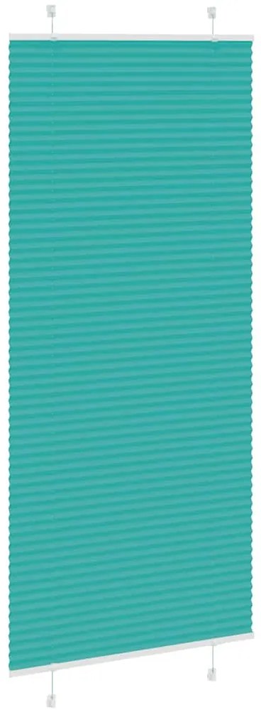 Gasolina verde Plissada Cega 85x200 cm Largura Tecido 84,4 cm