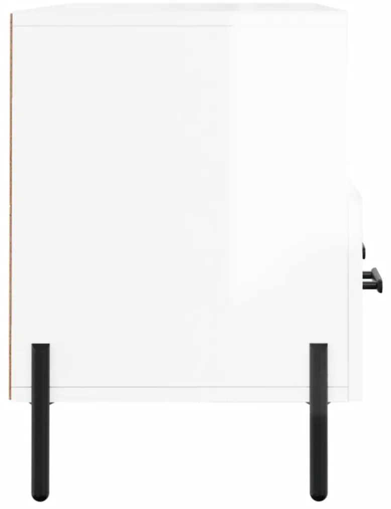 Móvel para TV 102x36x50 cm derivados madeira branco brilhante